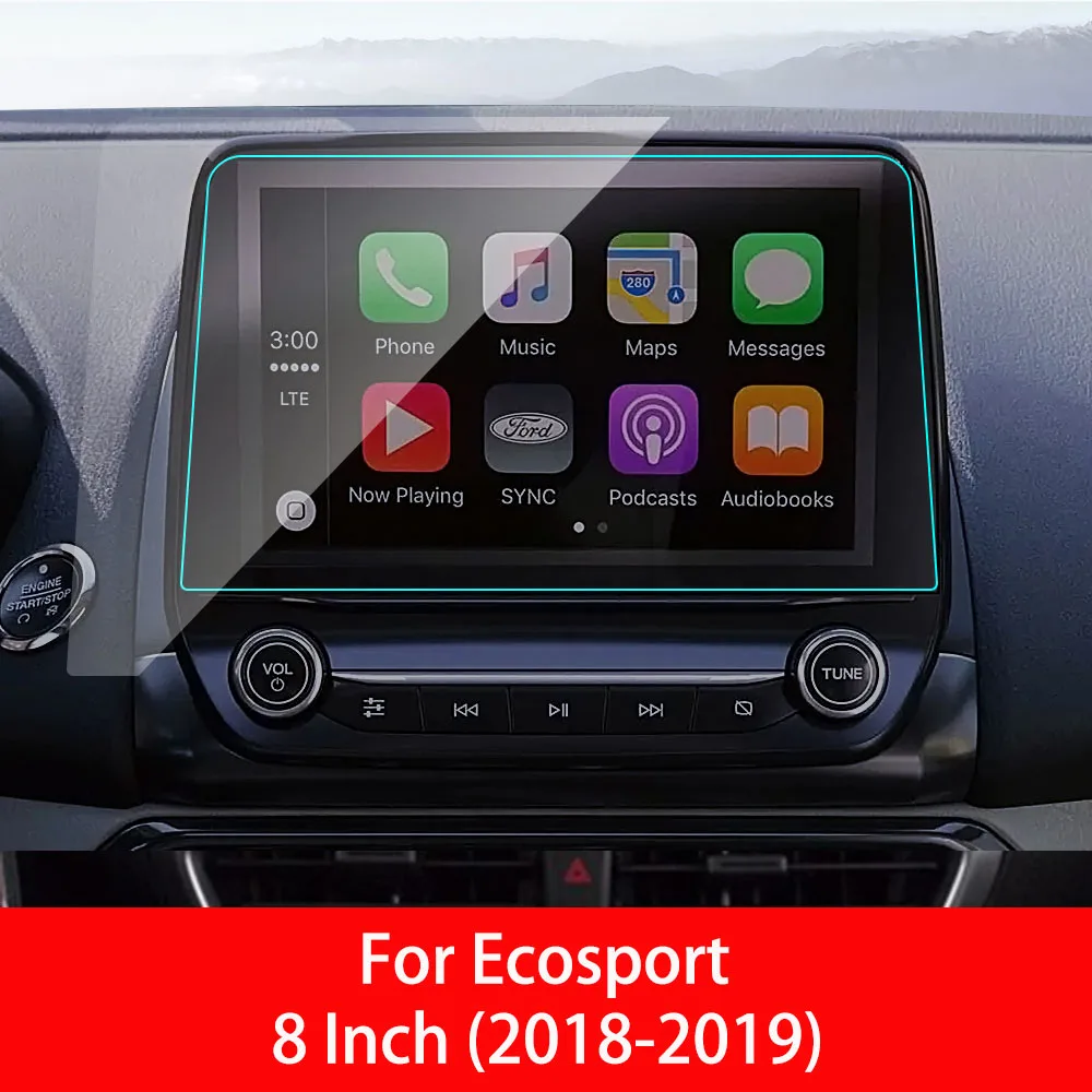 for EcoSport 8inch 8 9 дюймов для Ford EcoSport Автомобильный gps навигатор Закаленное стекло протектор экрана стальная защитная пленка аксессуары для салона автомобиля - Название цвета: for EcoSport 8inch