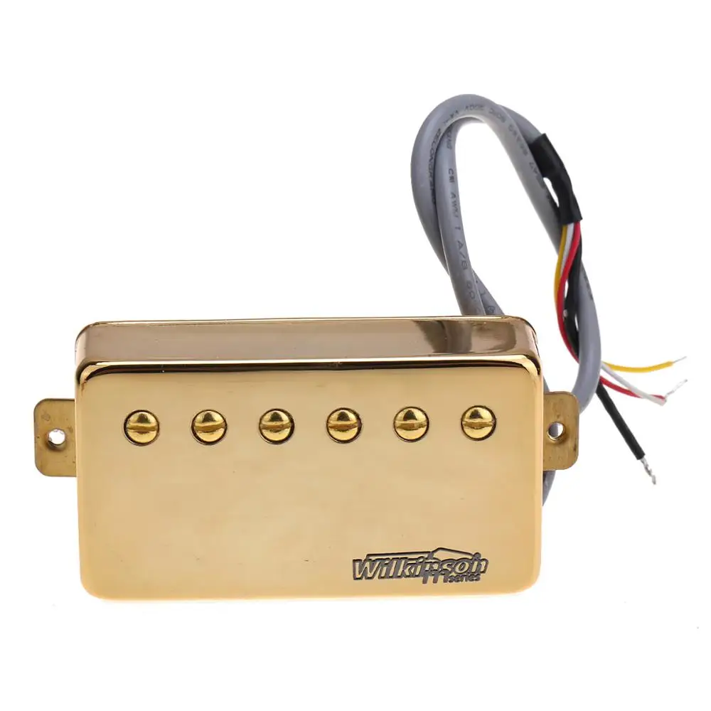 

Wilkinson Vintage Tone Alnico 5 PAF Style Humbucker Neck Pickup for Les Paul Style Electric Guitar, Gold