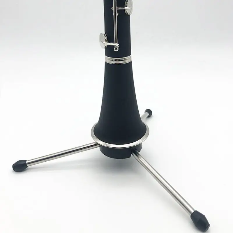 

Folding Clarinet Bracket Portable Tripod Wind Instrument Rack Flute Holder Stand