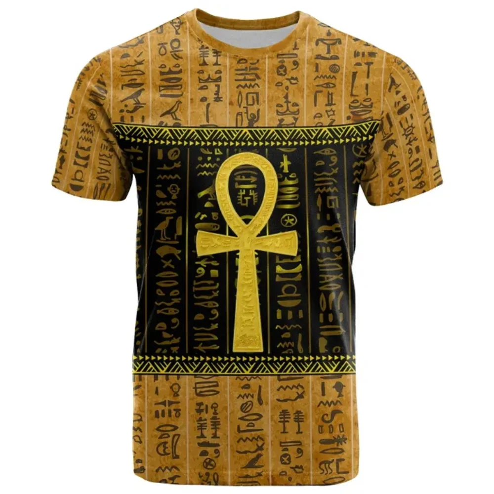 CLOOCL Men T-shirt Egyptian Hieroglyphics and Gods Self Knowledge 3D Print Women Short Sleeve Tee Shirts Casual Unisex Tops - Image 5