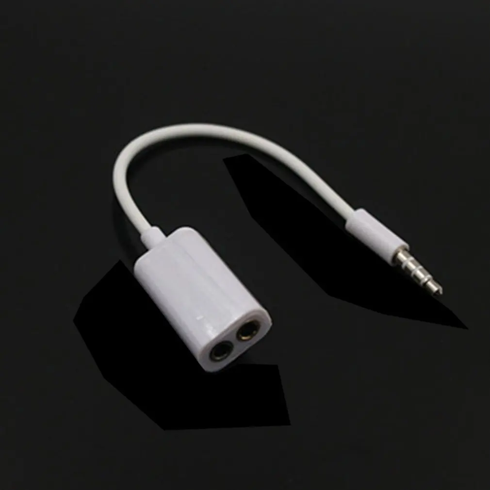 

1 To 2 3.5mm Stereo Splitter Audio Male To Earphone Headset And Microphone Adapter Turn Wiring Connector Converter