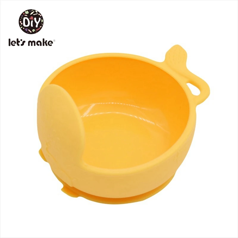 Let's Make Baby Silicone Plate Children Feeding Tableware BPA Free Food Bowl Tray Suction silicone Baby Dinnerware Kids Bowl