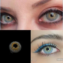 UYAAI 1Pair Color Contact Lenses Beauty Cosplay Eye Contacts Color Lens Eyes Pupils Colorcon With Contact Lens Cases Cosme