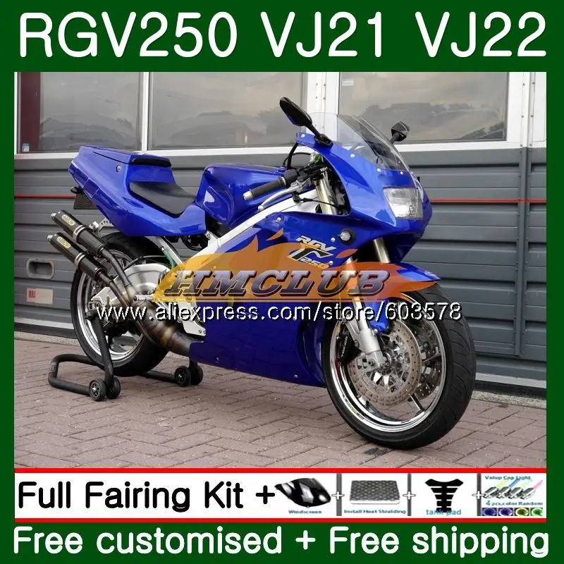 RGV-250 для SUZUKI SAPC VJ21 RGV250 88 89 90 91 92 93 17CL. 97 белый глянцевый VJ22 RGV 250 1988 1989 1990 1991 1992 1993 обтекатели