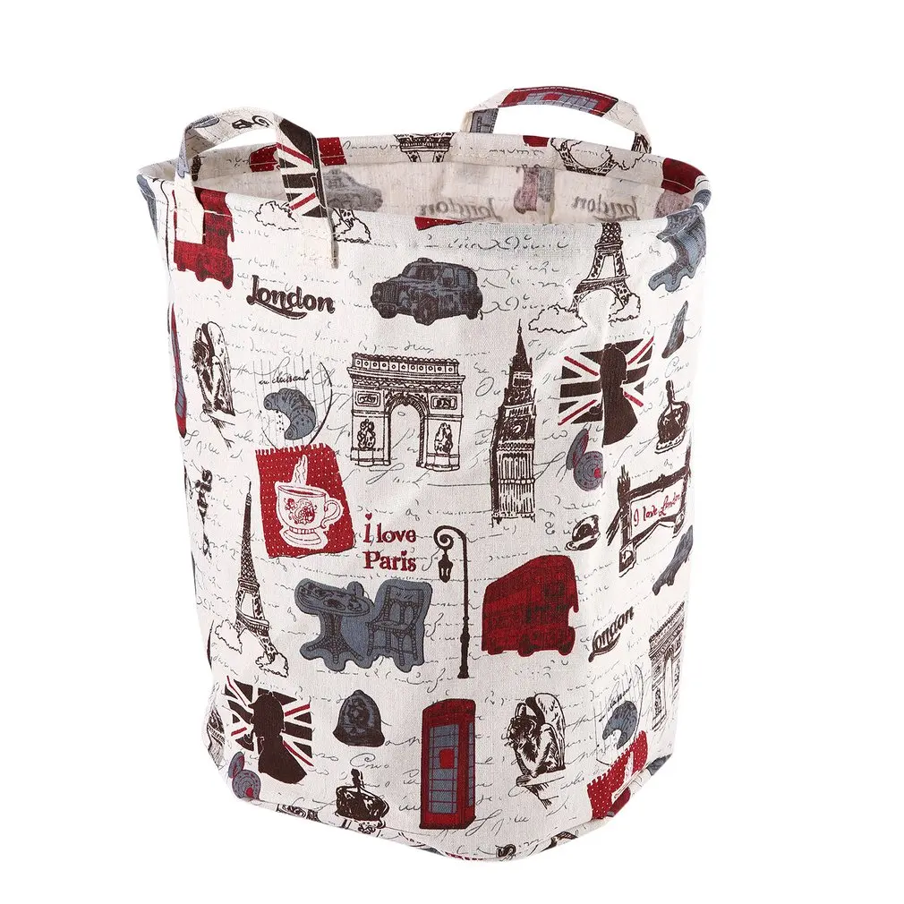 

2018 HOT Laundry Basket Bag Linen Washing Clothes Hamper Storage Laundry Bag Sorter Basket Foldable Washing Laundry Basket