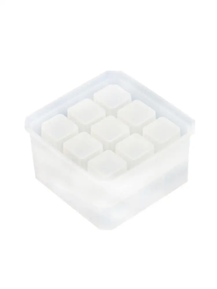 

Handicraft Portable 9 Grids Multi Functional Pen Tools Storage Box Rack Crystal Epoxy Mould Silicone DIY Mold Lipstick Storage