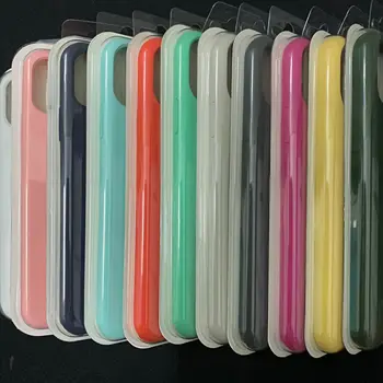 

100Pcs/lot Original Silicone Case For iphone 11 11 pro max i5 SE 6 6s 7 8 plus iX XR XS MAX Phone Cover case with Packaging
