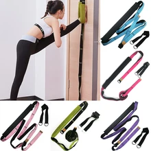 Йога Фитнес растяжения ремень изгиб спины помочь тренер пилатес двери гибкость растяжения с креплением на талии и ноге гимнастика эластичный ремень
