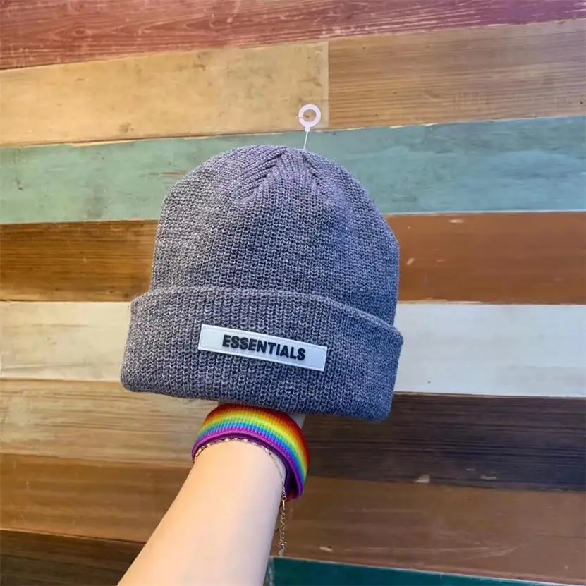 Beanie Winter Hats For Women Ladies Men Brimless Watch Docker ESSENTIALS Skull Cap Bonnet Autumn Knitted Hip hop Skullies Cuffed