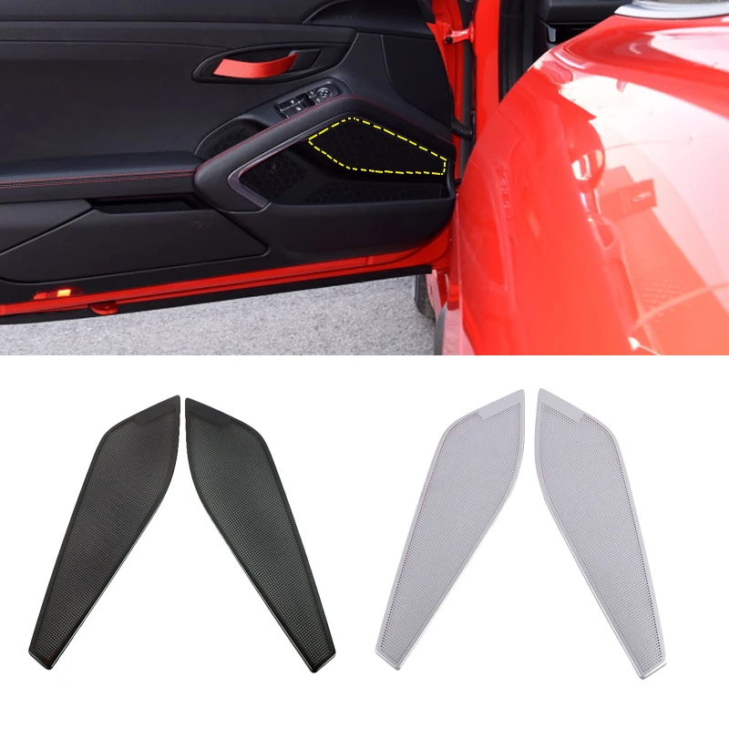 

Car Door Tweeter Cover for Porsche 718 2016-2019 Audio High Range Speakers Horns Case Trim Treble Sticker Door Cover Accessories