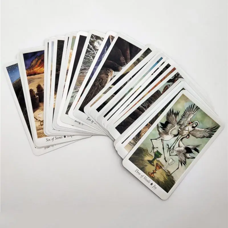 Карты Таро на английском языке 78 шт. карты Таро с загадочными животными, игральные настольные игры, подарок на день рождения, настольные игровые карты
