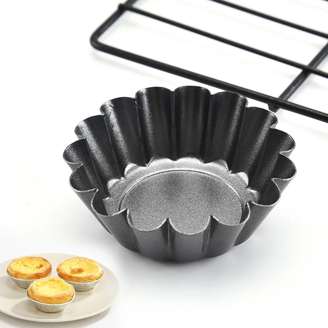 Reusable Egg Tart Mold Iron Egg Tart Mold Chrysanthemum Cake Mold