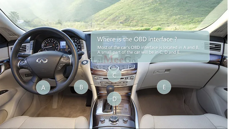 Автомобильный Стайлинг Мини ELM327 OBD2 II беспроводной Bluetooth Автомобильный диагностический интерфейс сканер инструмент синий Портативный
