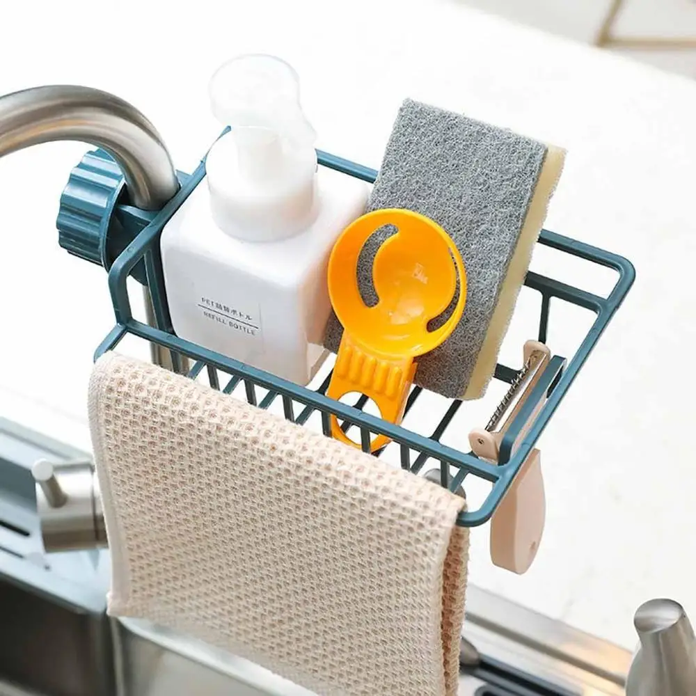 Kitchen rack kitchen sink faucet sponge soap cloth drain rack storage organizer holder shelf bordenstandaard 20O24 Kitchen rack kitchen sink faucet sponge soap cloth drain rack storage organizer holder shelf bordenstandaard 20O24