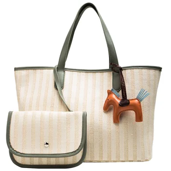 

Canvas Shoulder Bag Female 2019 New Wave Korean Large Capacity Simple Fashion Female Portable Ocean Bag