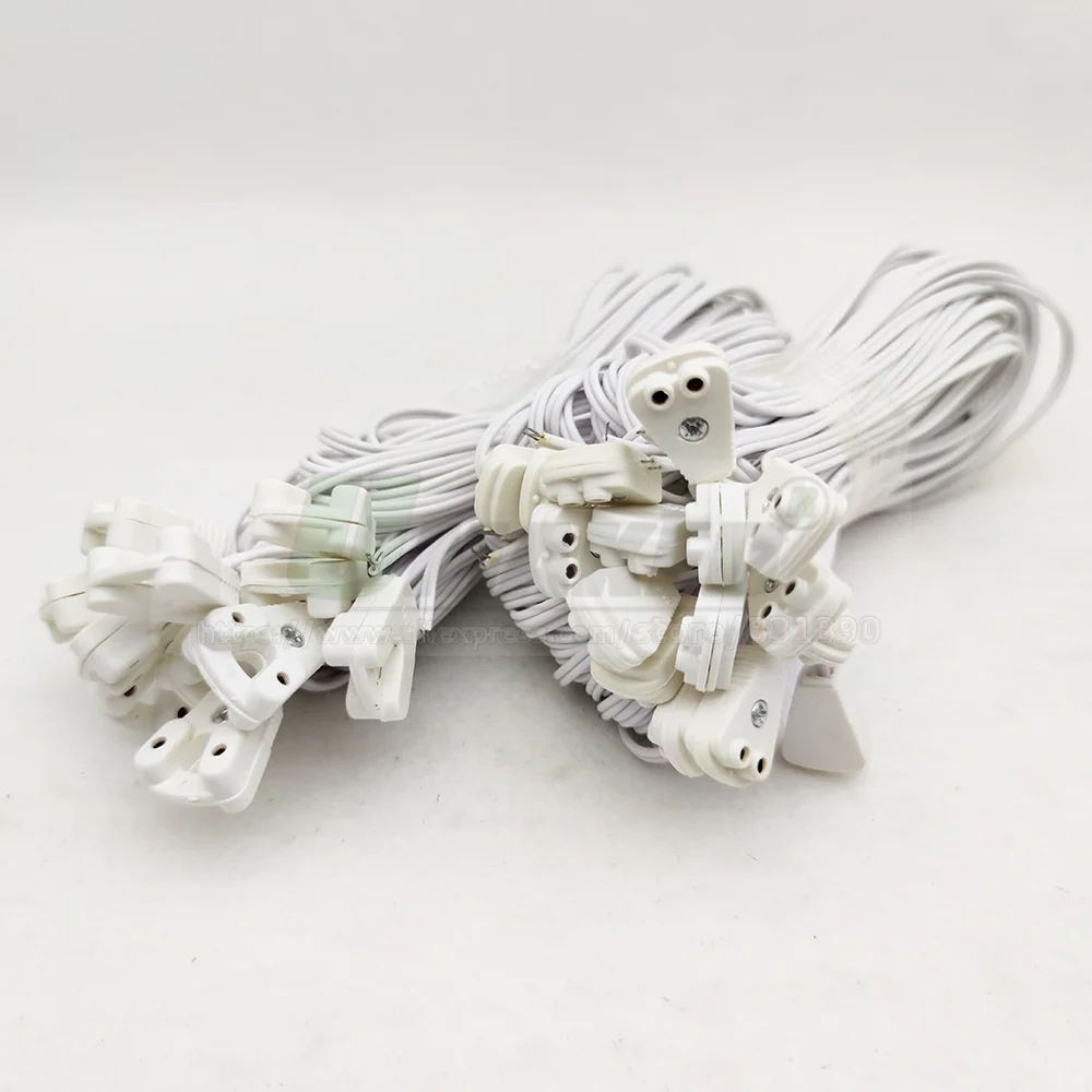 10pcs/Lot T5 T8 Cables AD Box Wire Fluorescent Saving Line LED Lighting Tube Kits Lamp Base Fitting Accessories Connector