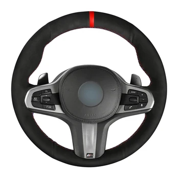 

Black Suede Car Steering Wheel Cover for BMW M Sport G30 G31 G32 G20 G21 G11 G12 G14 G15 G16 X3 G01 X4 G02 X5 G05 X7 G07 Z4 G29
