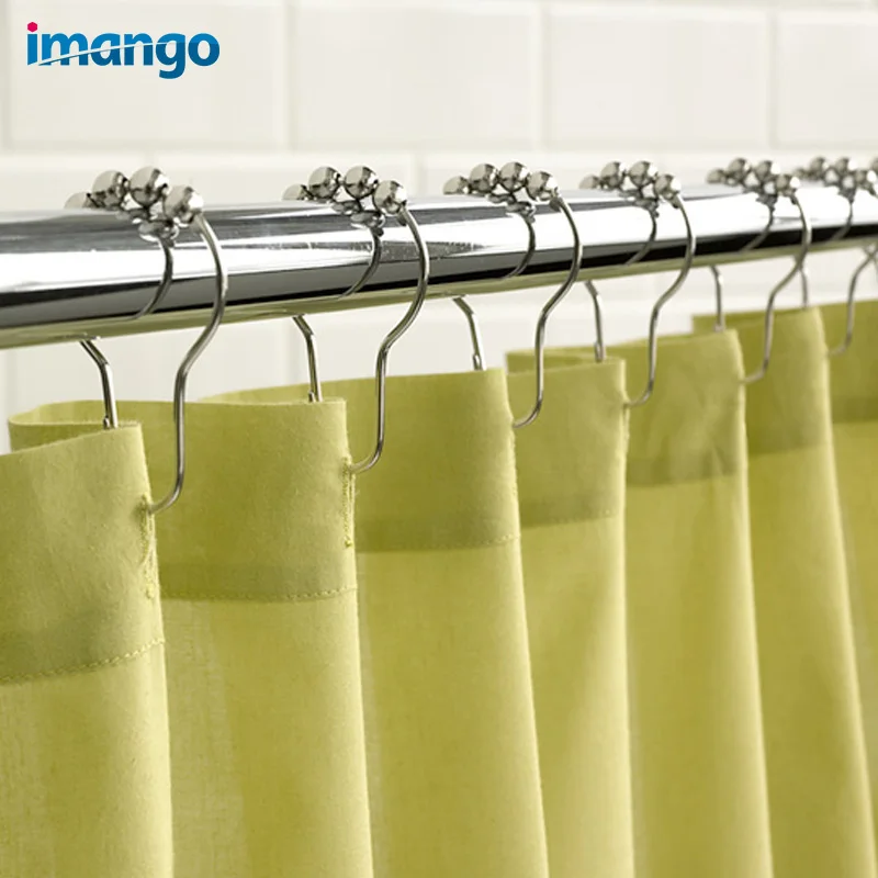 Металлические занавески для ванной комнаты душа крючок аксессуары занавеска