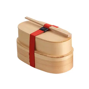 

Japanese-style Wooden Lunch Box Simple Log Multi-purpose Household Items
