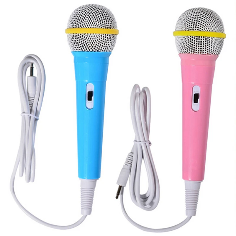 Kids Wired Microphone Musical Instrument Singing MIC Children Funny Gift Music Toy Microphone Toy Boy Girl Christmas Gift headset with mic