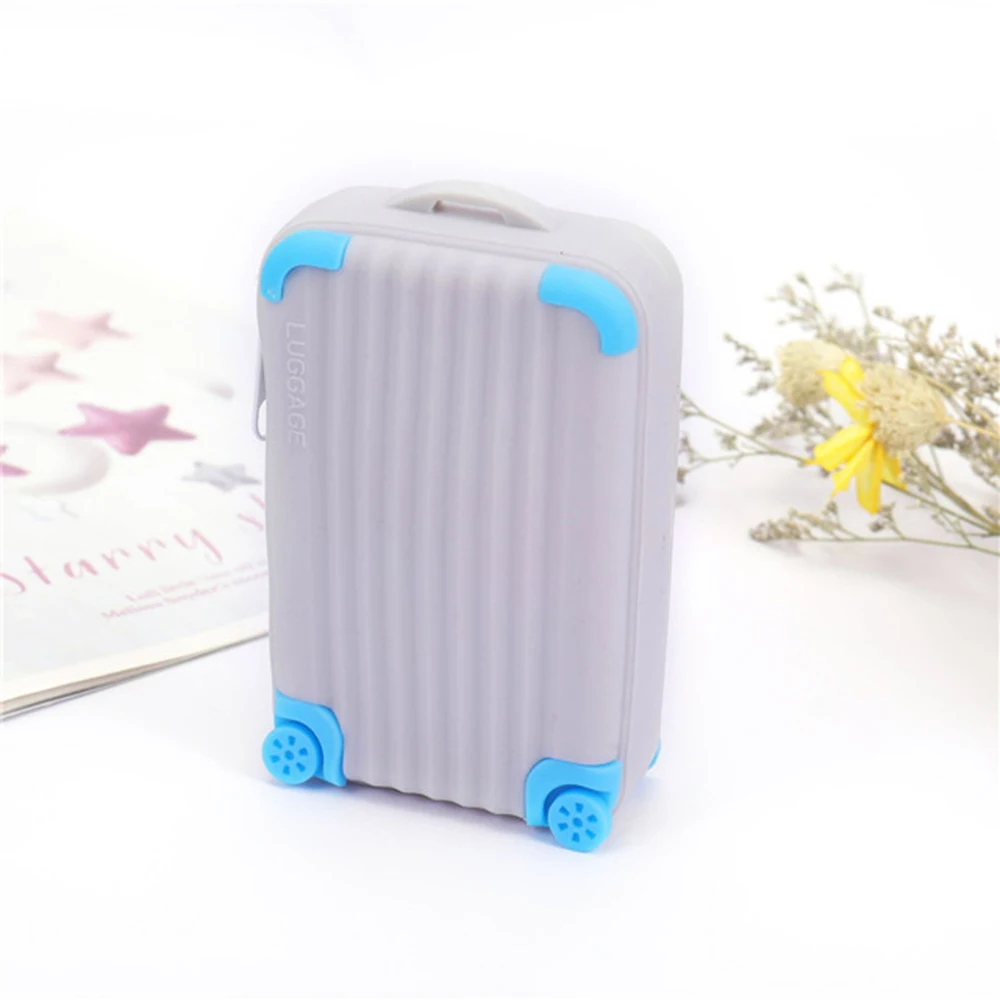 Водонепроницаемый чемодан сумка мини-подарок упаковка для хранения открытка-коробка сумка маленькая свежая мягкая сумка для ключей бумажник кошелек для монет - Color: grey