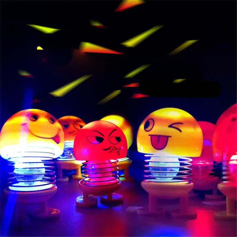 6Pcs/Set Car Ornaments Funny Spring Toy Glowing Interior Accessories
Auto Decors Shaking Head Doll Cute Auto Interior
