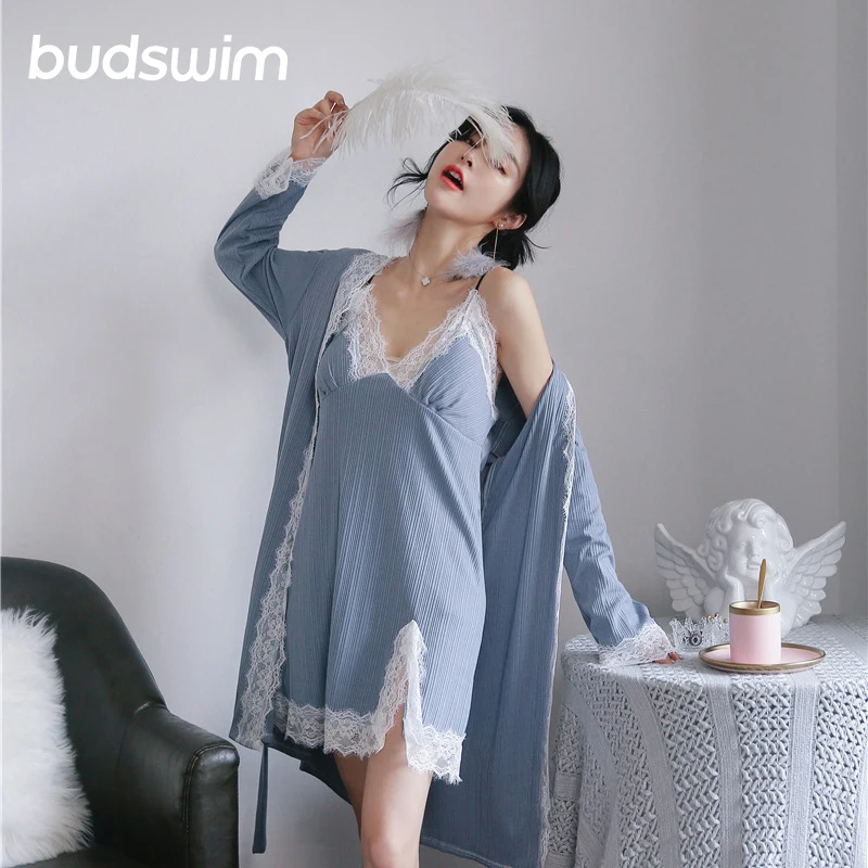 

pajamas Autumn Sleep wear Women Women's Pajamas Sets Fashion Luxury Female Faux 3 Pieces Nighties Sleepwear underwear women