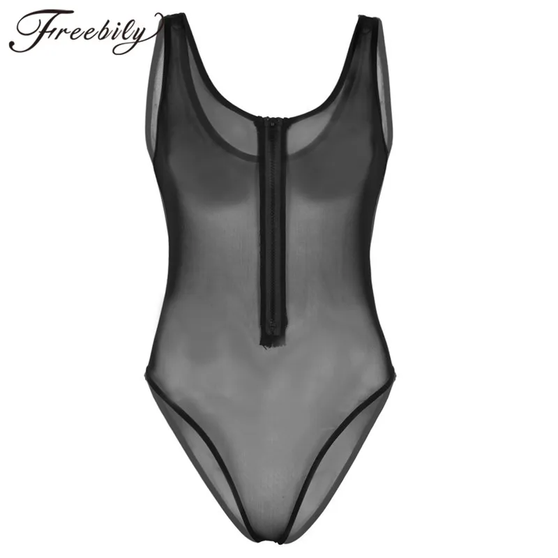 Women's Swimsuits Sexy One Piece Lingerie Swimwear See Through Sheer