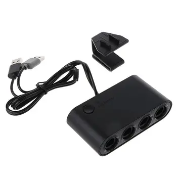 

3 In 1 4 Ports GC Handle to Wiiu/PC/Switch Converter Adapter for PC Game GC Controllers Accessories