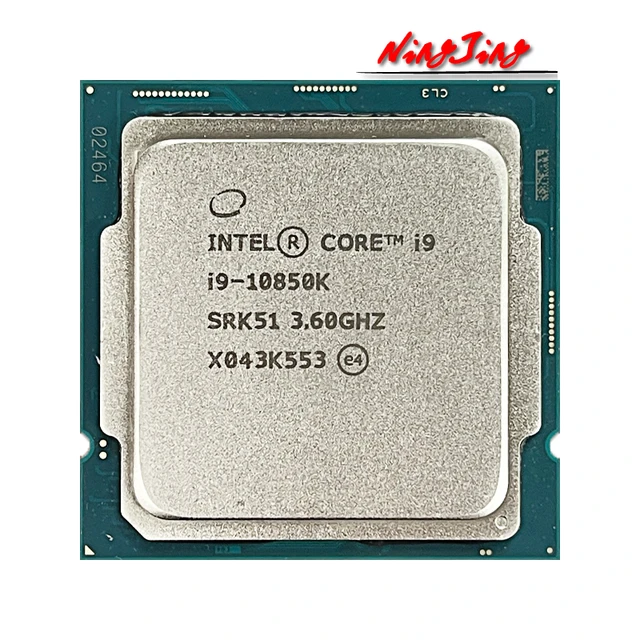 Intelコアi9-10850K i9 10850k 3.6 ghz、10コアコア、20スレッドcpu、l3 = 20m、125w、lga 1200