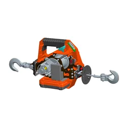 Treuil électrique Portable, 1000lbs/455kg, grue, améliore la puissance de la batterie au lithium 