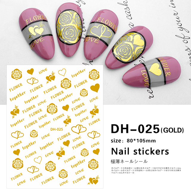 White Flowers Nail Art  Adhesive Stickers for Nails Cute Paper Parts With Avocado Direct Paste Decals Designs Manicure