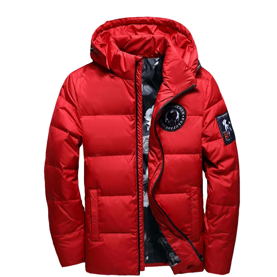 Новый jaqueta masculina мужской пуховик с капюшоном casaco masculino inverno зимний тонкий