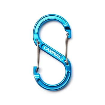 

6Pcs Keychain Outdoor Climbing S Biner Carabiners Mini Practical Brand new