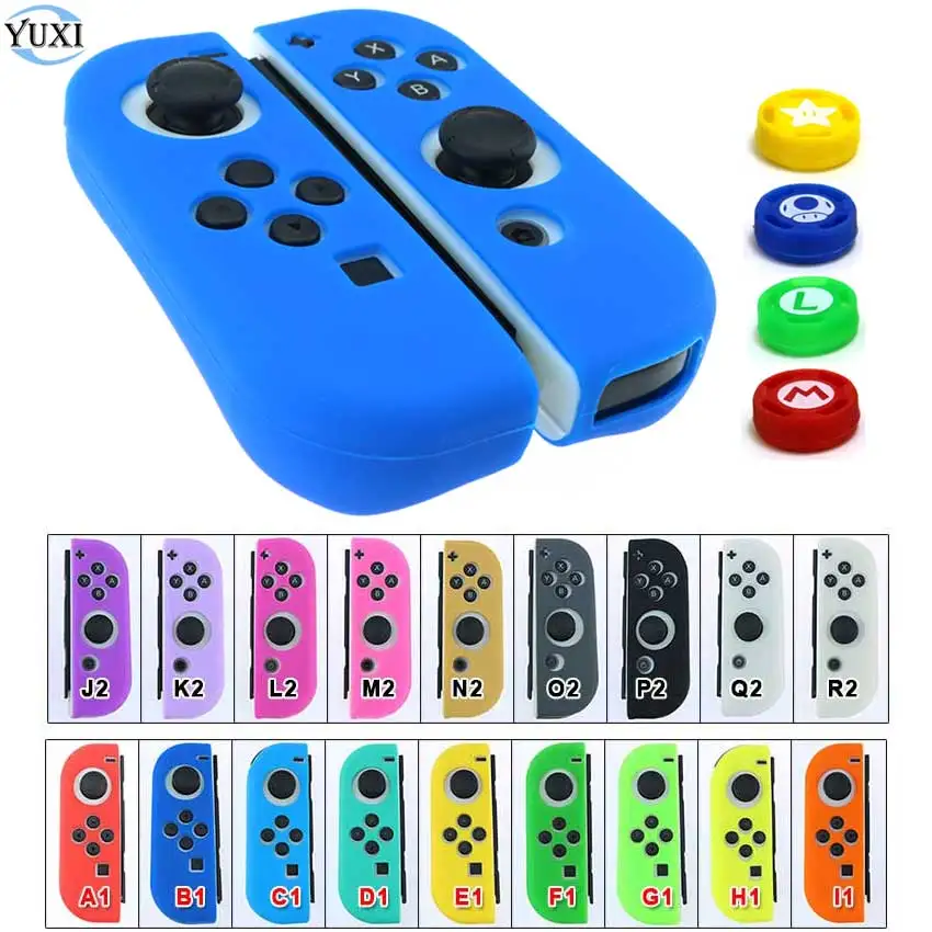 YuXi силиконовый резиновый кожаный чехол-накладка для kingd Switch Joy Con контроллер NX NS