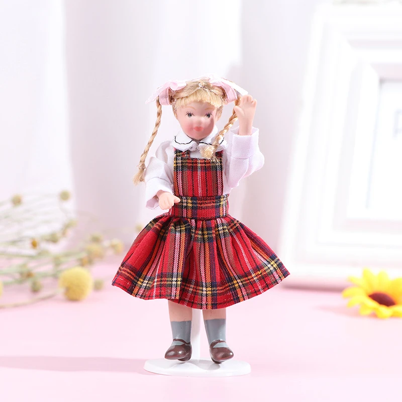 1/12 миниатюрный кукольный домик фарфоровая кукла люди модель красивый Молодежный мальчик девочка Декор Кукольный дом игрушка