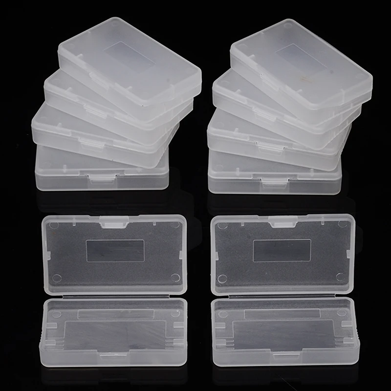 

For G-ame Boy Advance G-BA 10PCS Plastic Game Cards Cartridge Protecting Cover Case Polycarbonate Anti-Dust Shell Box