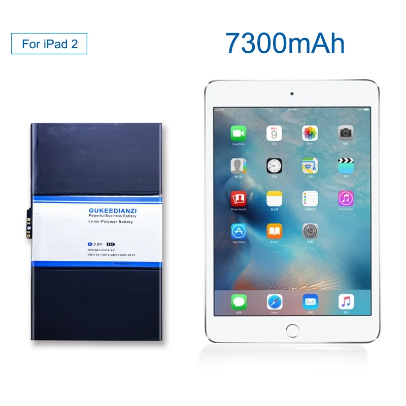 Аккумулятор GUKEEDIANZI 7300 мАч A1395 для iPad 2 A1395 A1396 A1397 A1376 A1316 сменный аккумулятор высокой емкости+ Инструменты