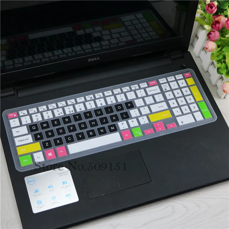 Candyblack Для Dell Inspiron 15 3000 3576 i3541 i3542 i3543 i3551 i3552 i3558 i3559 i3565 i3567 i3568 i3576 15,6 дюймов Обложка клавиатуры для ноутбука - Цвет: Candyblack