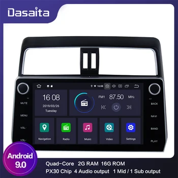 

2 din android 9.0 car audio for Toyota new Prado 2018 Car Radio MP3 WIFI GPS Bluetooth 10.2" IPS Multi Touch Screen