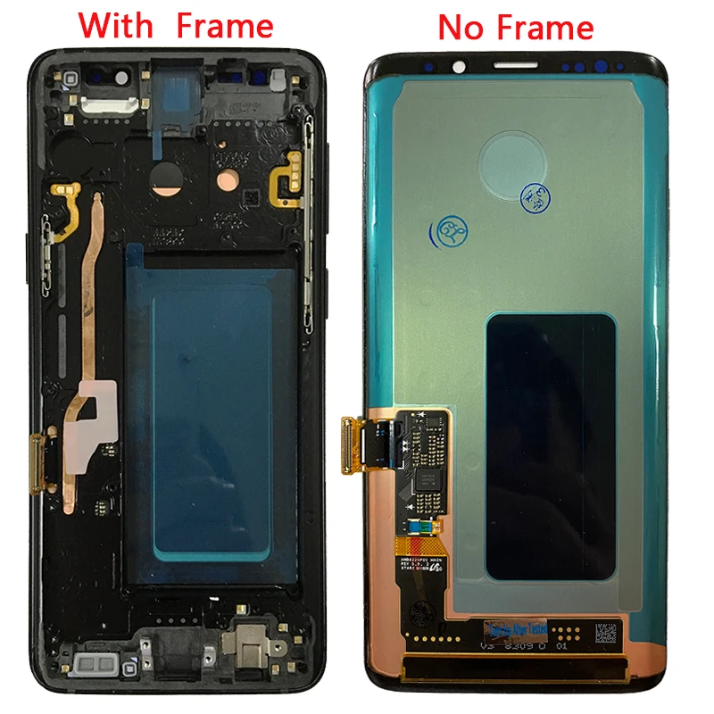  ORIGINAL AMOLED S9 PLUS LCD For Samsung S9 LCD Display Touch Screen Frame Assembly For Galaxy S9 SM