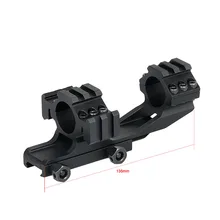 PPT Tactische Zwarte Kleur 25,4 мм крепление для прицела Dubbele Ring консольное крепление Met Rails HS22-0236