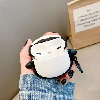 

Cute Penguin Protective Cover Silicone Case Shell with Carabiner for Airpods Pro