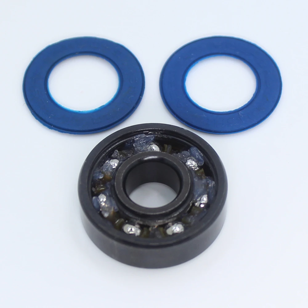 16Pcs ABEC9 608 2RS Inline Roller Skate Wheel Bearing 608 RS Anti Rust Skateboard Ball Bearings 608RS Red Sealed 8x22x7 mm Shaft