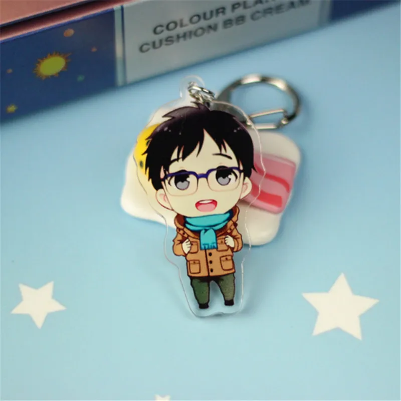 16 видов стилей Аниме Юри! На льду брелок Victor Nikiforov Yuri Katsuki акриловый брелок Chaverio Llavero B092