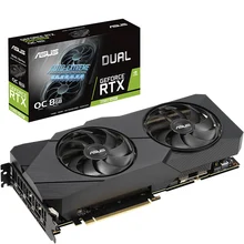 ASUS DUAL-RTX2080S-O8G-EVO SUPRE Turing architecture настольная игровая видеокарта GDDR6 поддержка 4 выхода экрана