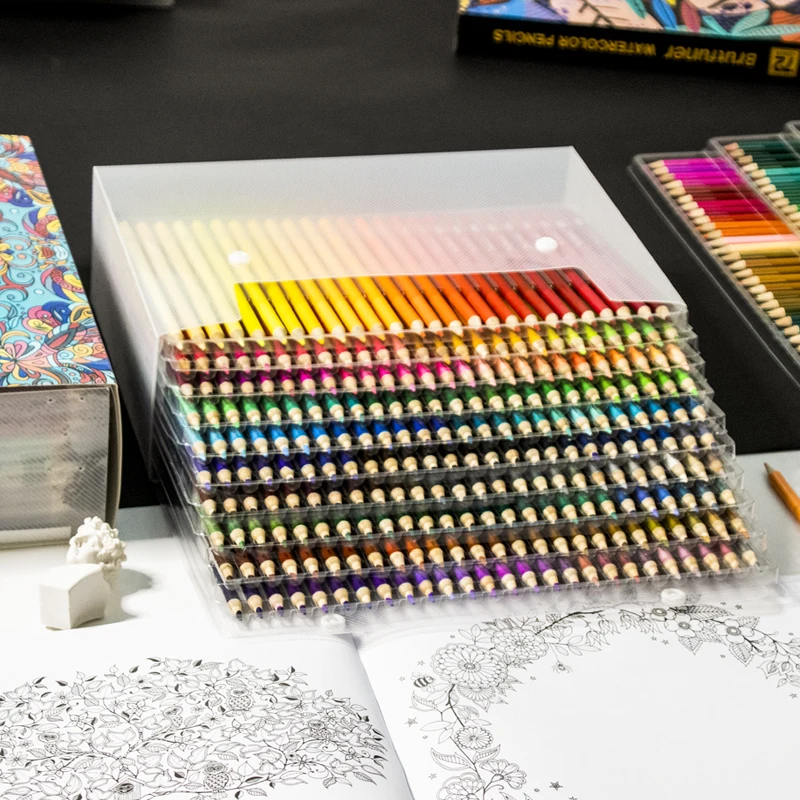 Brutfuner 260 Colors Wood Colored Pencils Set Artist Oil Sketch Drawing