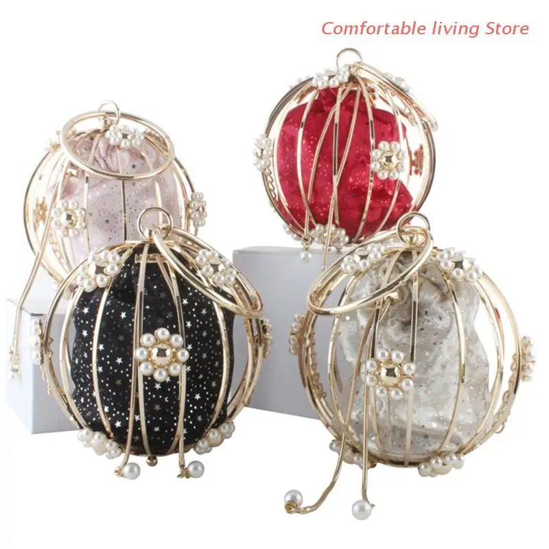 

Hollow Out Evening Handbag Women Clutch Purses for Wedding Prom Birthday Party