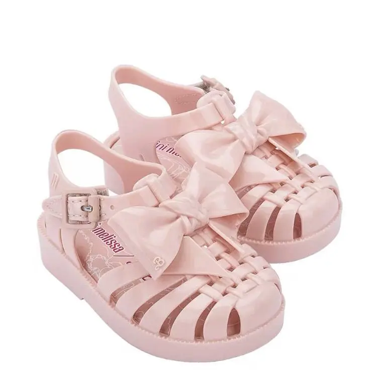 Melissa Children's Sandals 2022 New Summer Girls  Jelly Shoes Roma Breathable Retro Beach Shoes Kids Princess sandals HMI044 children's shoes for sale