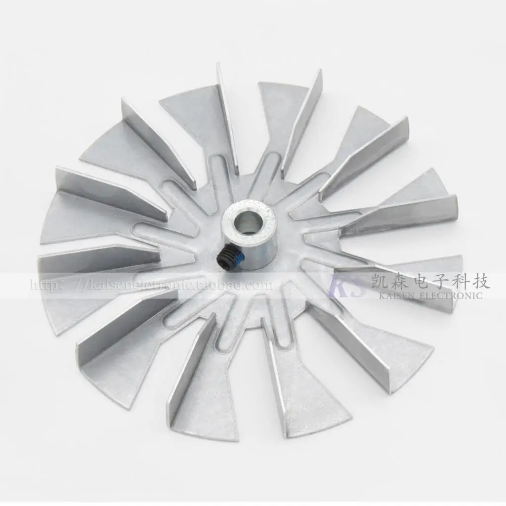 13 mm * 120 mm high collar inner hole diameter of 8 mm. Leaf aluminized steel high temperature electric centrifugal fan blades 13 mm 120 mm high collar inner hole diameter of 8 mm leaf aluminized steel high temperature electric centrifugal fan blades